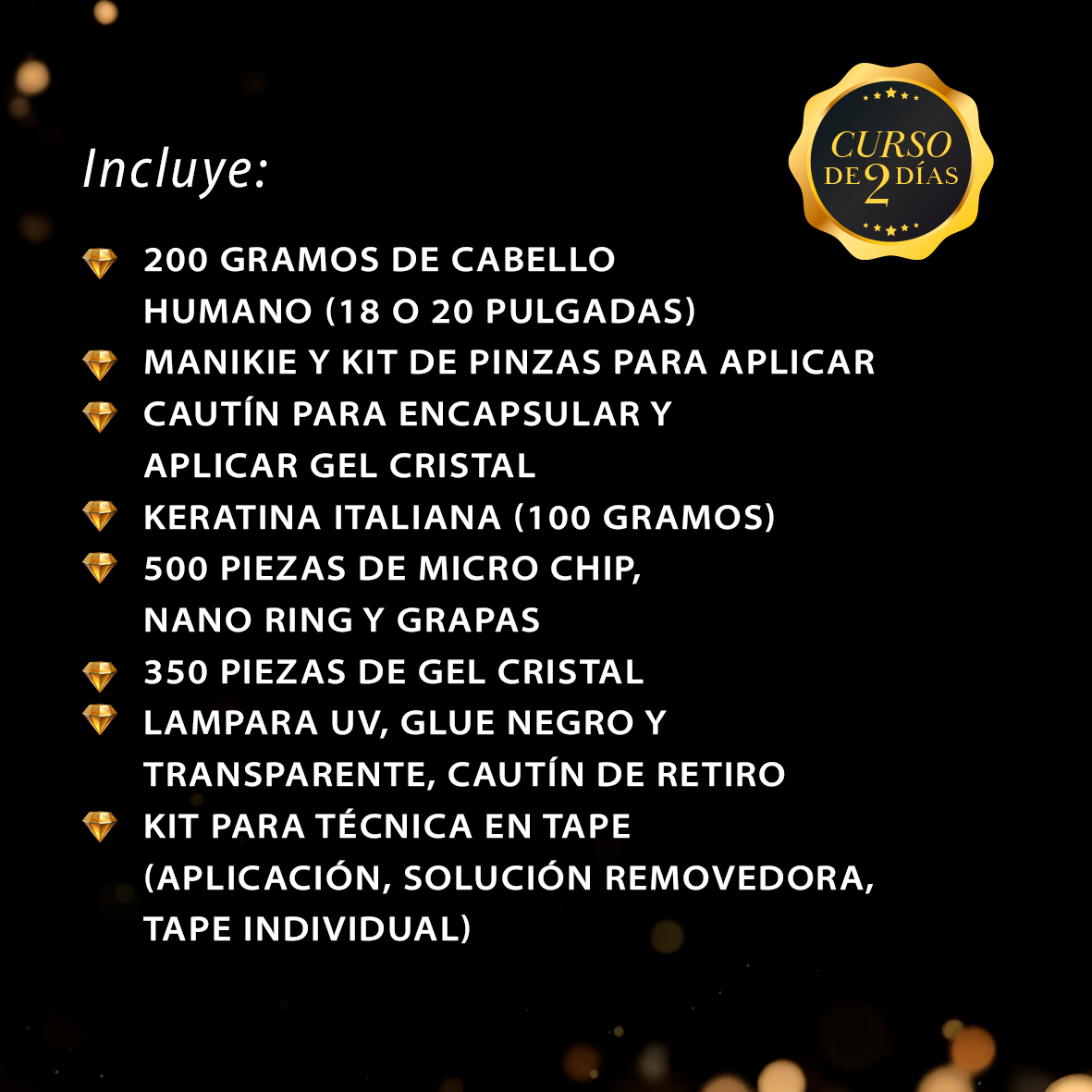 Master Class de Extensiones de Cabello - Curso de 2 Días