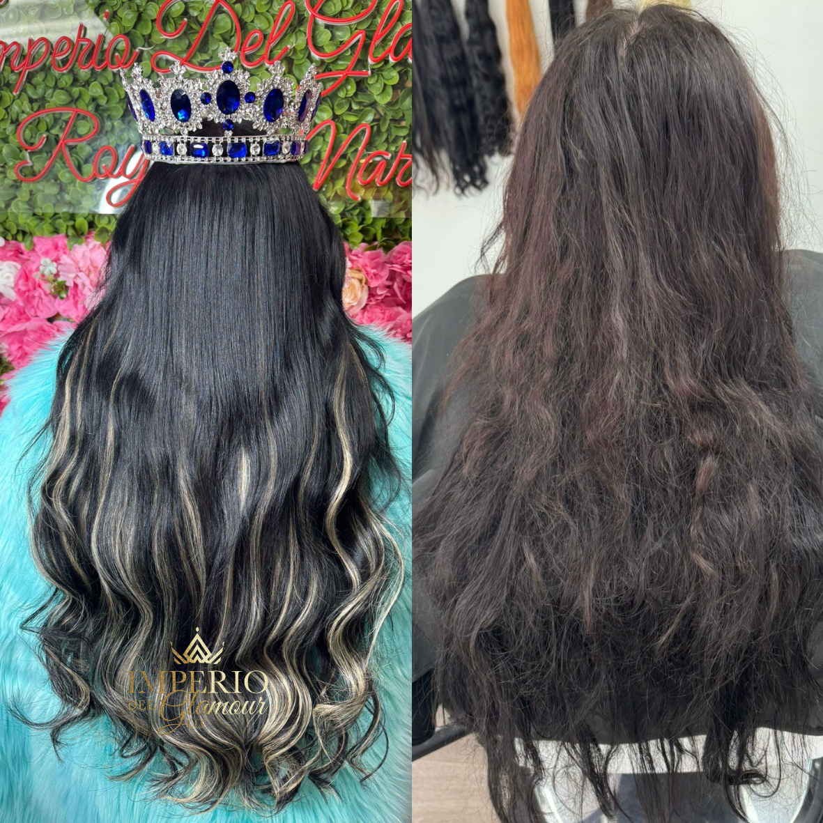 Extensiones Tape-In con Rayitos
