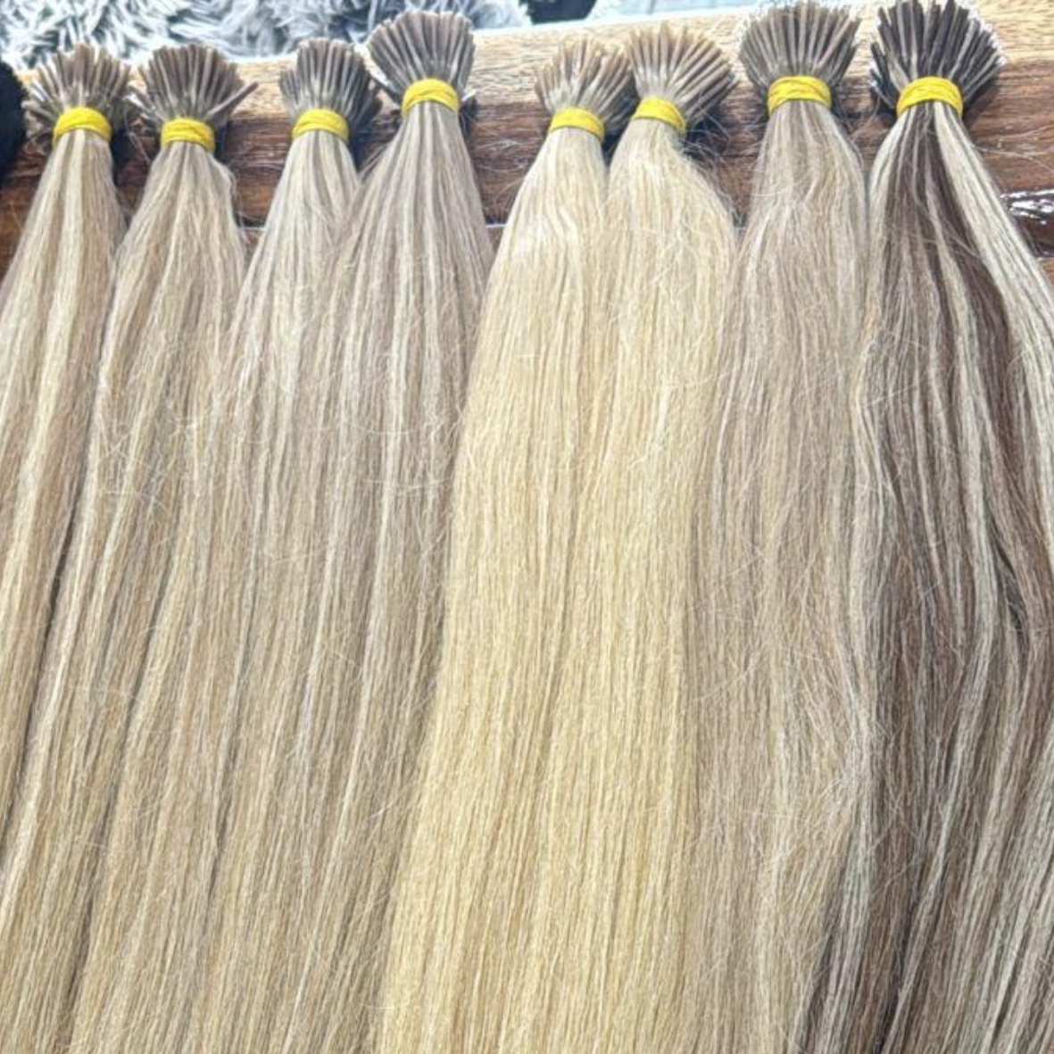 Extensiones I-Tip Cabello con Rayitos
