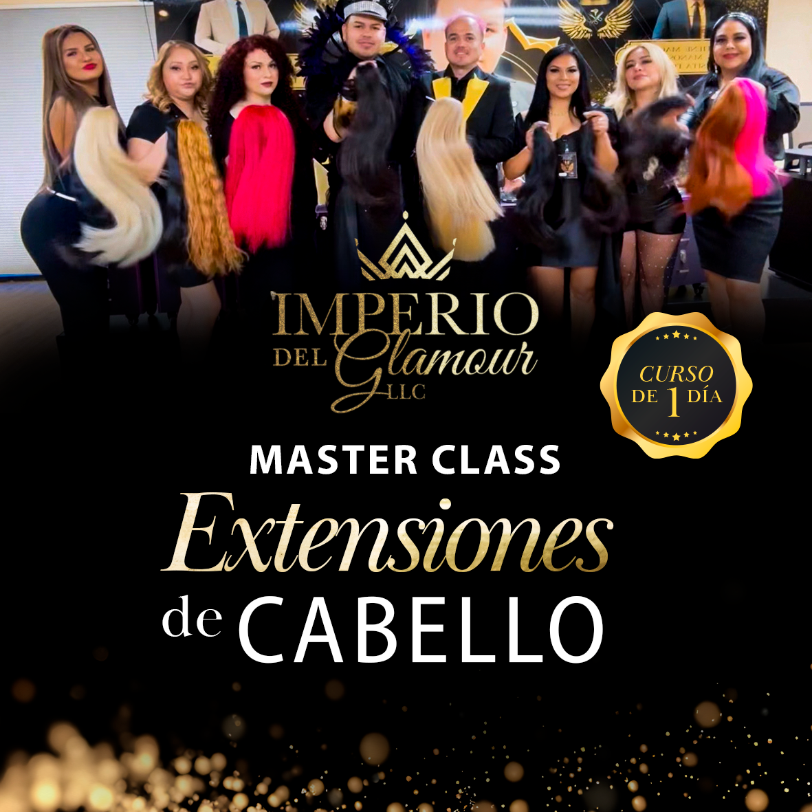 Master Class de Extensiones de Cabello - Curso de 1 Día