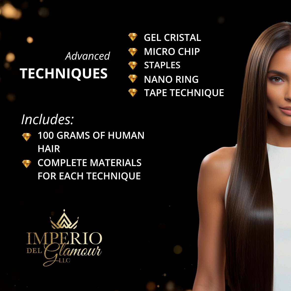 Master Class de Extensiones de Cabello - Curso de 1 Día