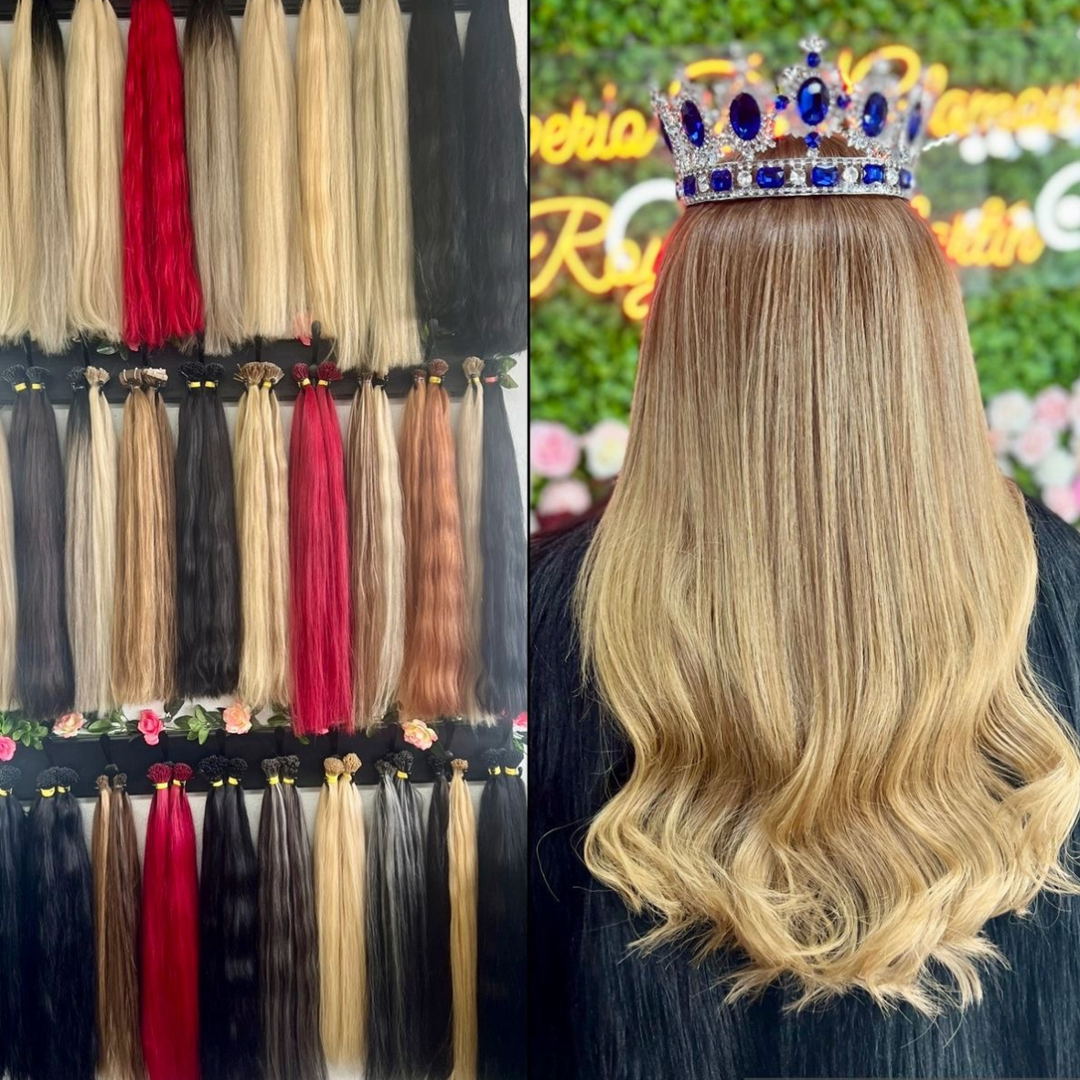 Extensiones I-Tip Efecto Balayage