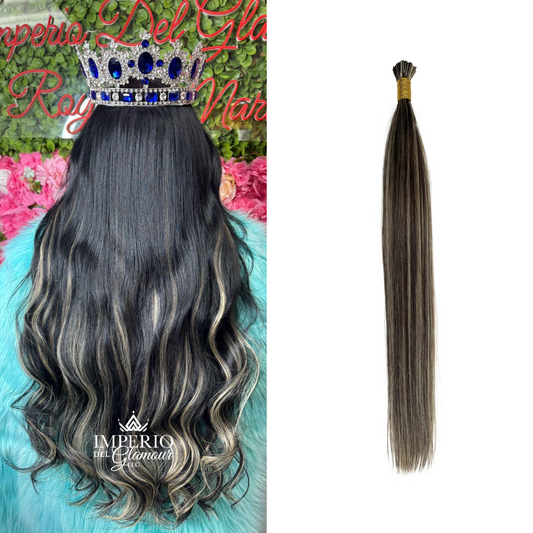 Extensiones I-Tip Cabello con Rayitos