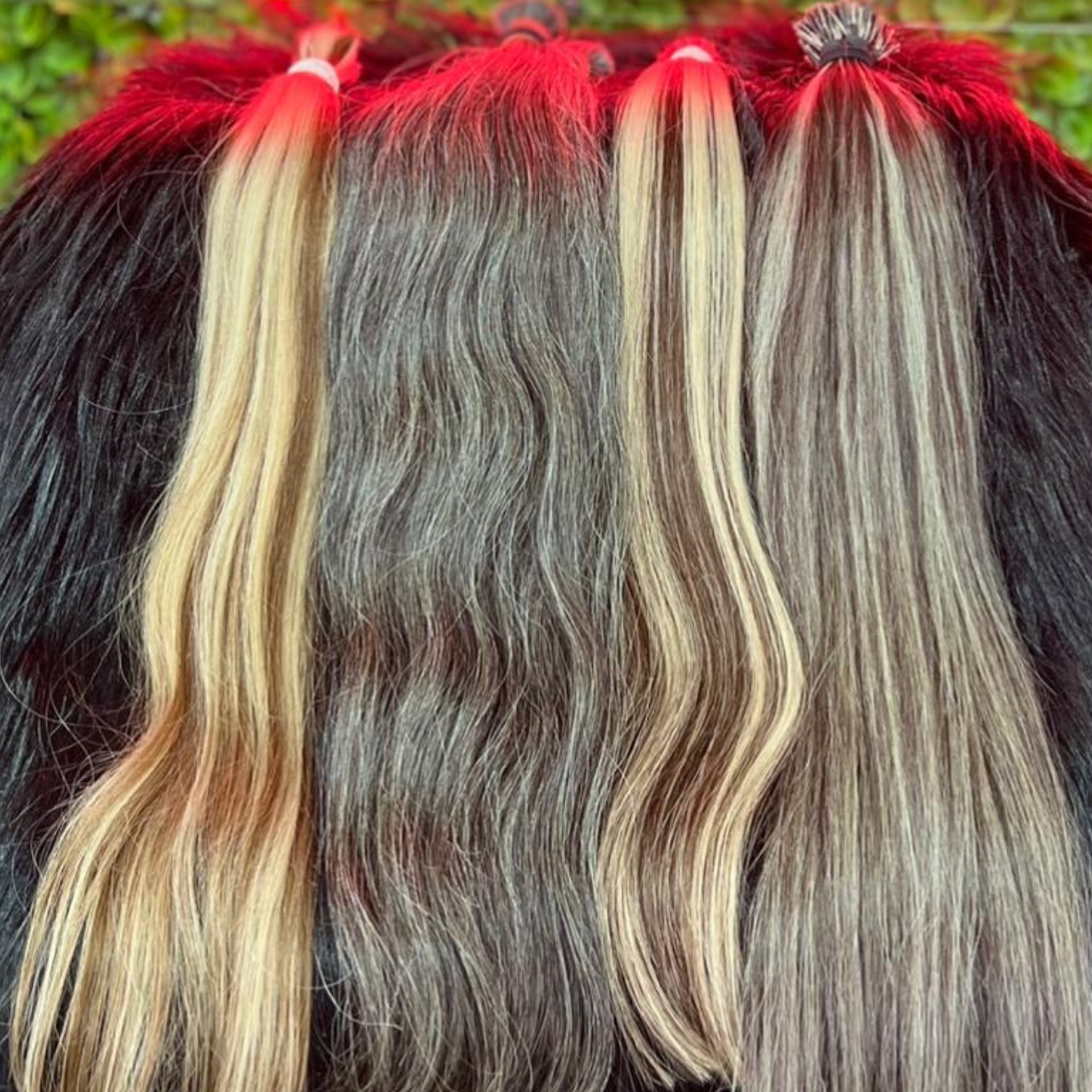 Extensiones I-Tip Cabello con Rayitos