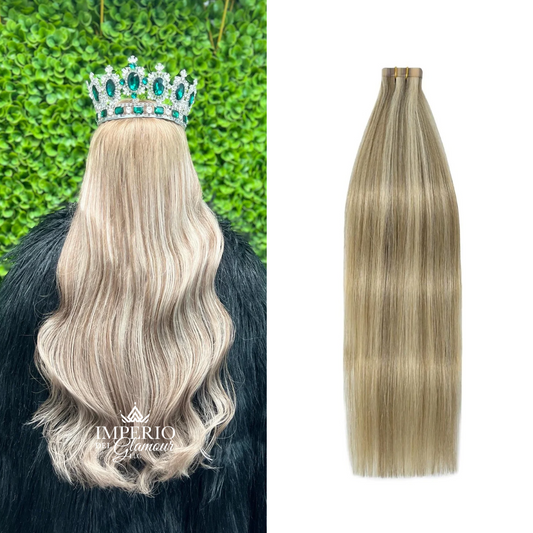 Extensiones Tape-In con Rayitos