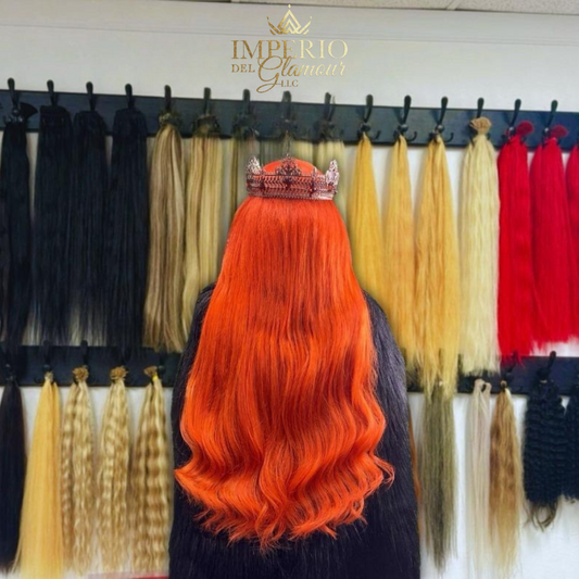 Extensiones Tape-In Cabello Cobre