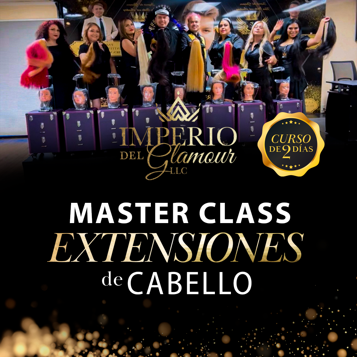 Master Class de Extensiones de Cabello - Curso de 2 Días