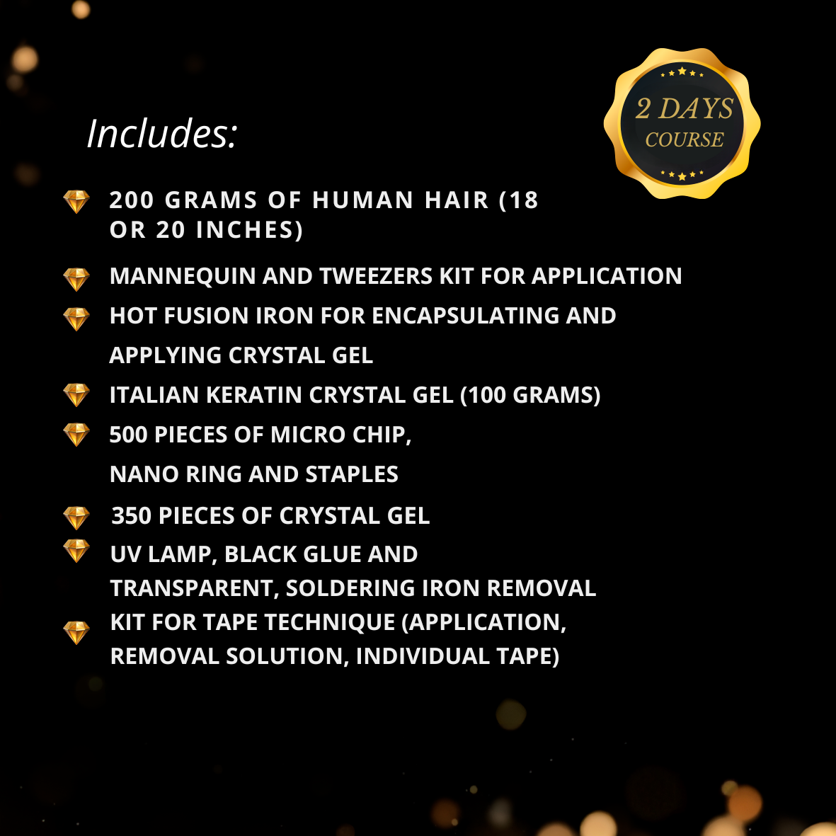 Master Class de Extensiones de Cabello - Curso de 2 Días